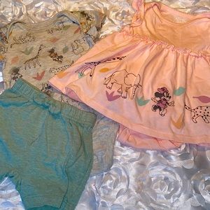 Minnie and friends dress and shirt set